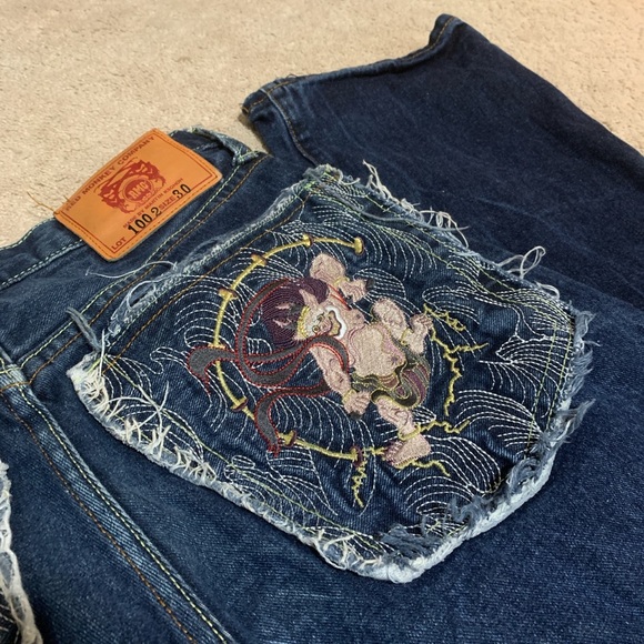 Red monkey company jeans - Picture 3 of 4